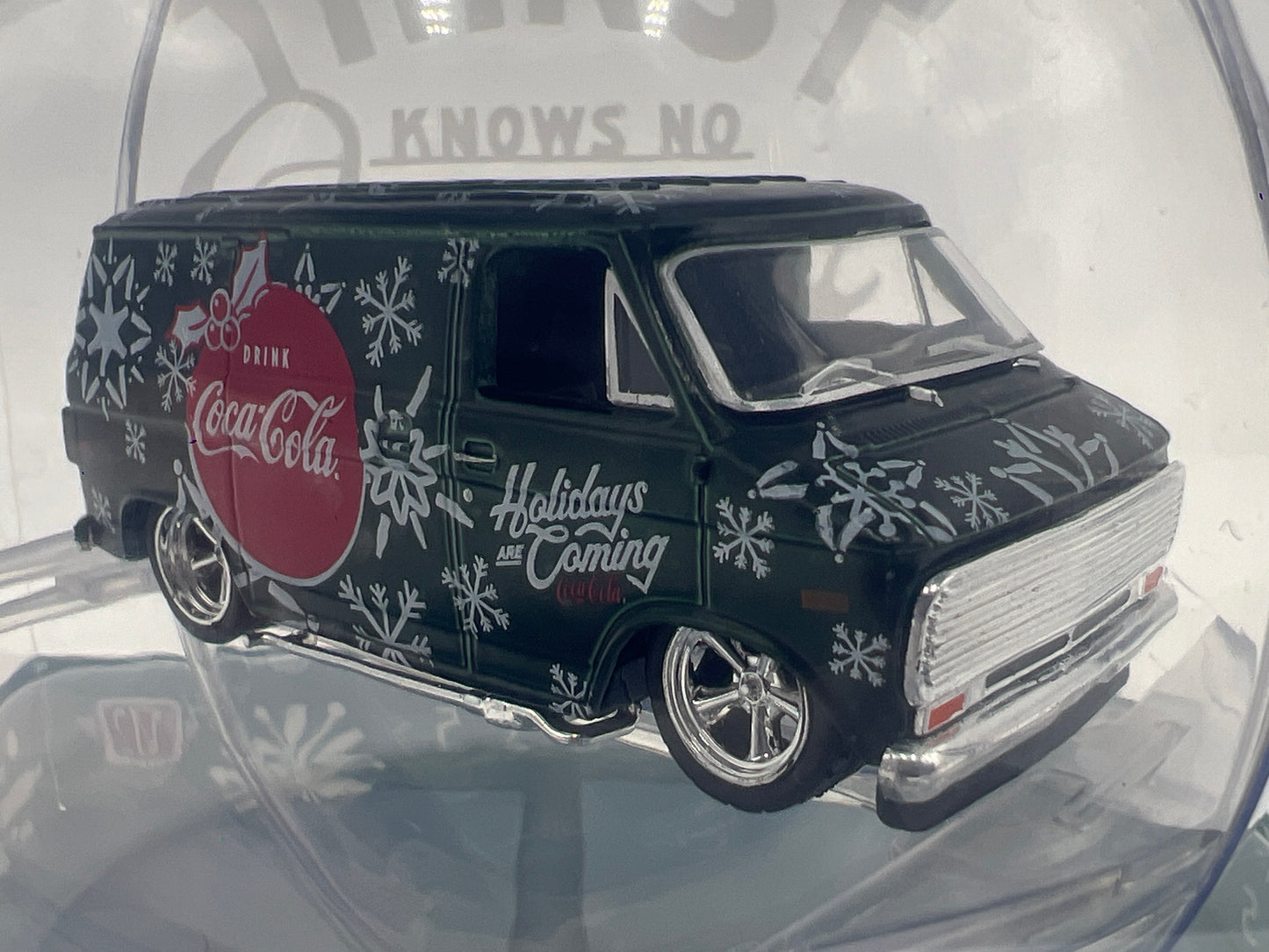 2025 M2 Machines Coca Cola Holiday Christmas Ornaments 1971 Chevrolet Van Dark Green