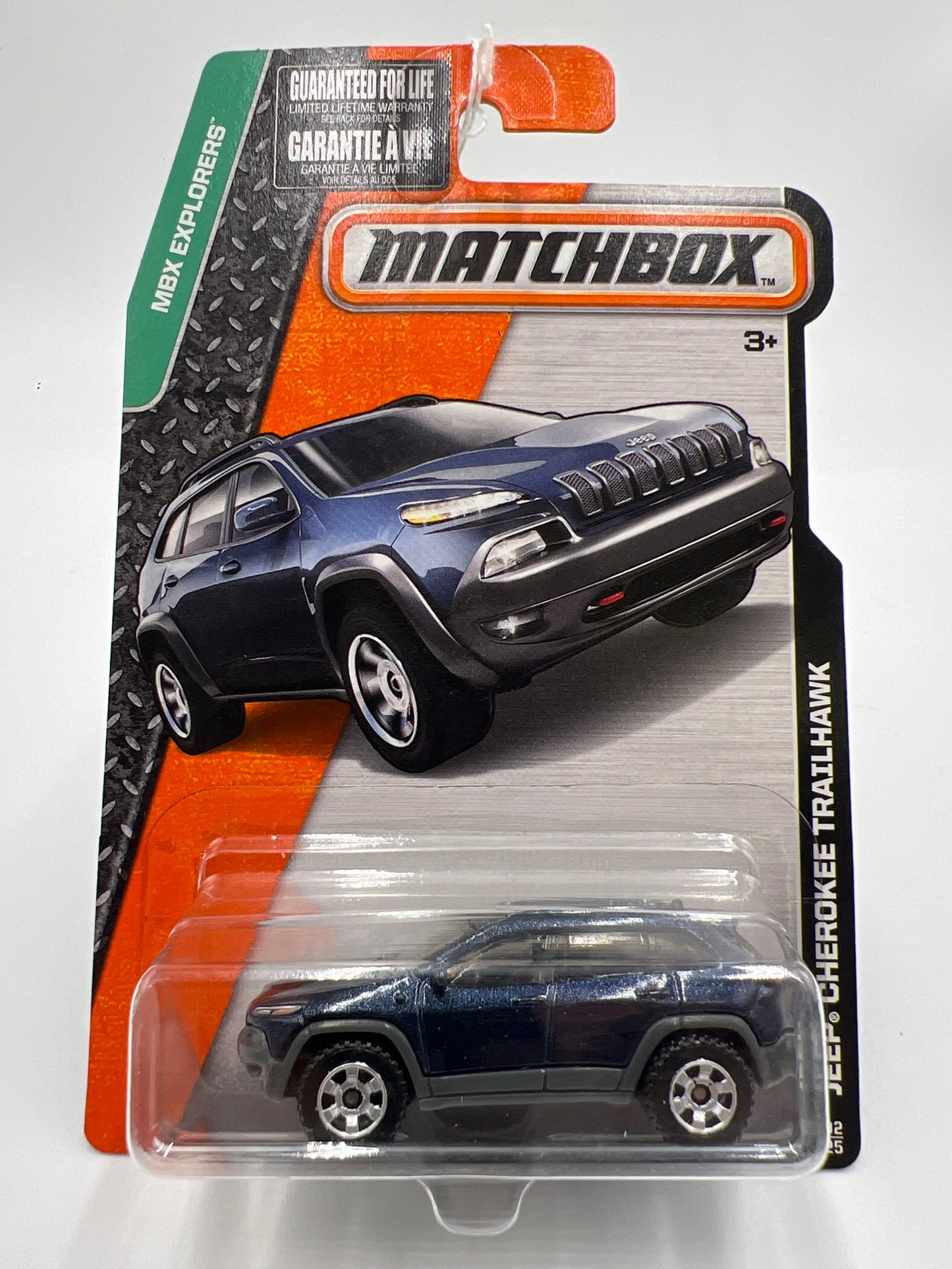 Matchbox #102 Jeep Cherokee Trailhawk Blue 208A