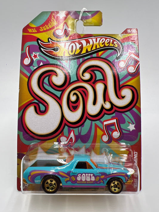 2013 Hot Wheels Jukebox #15 Soul 68 El Camino Light Blue 152G