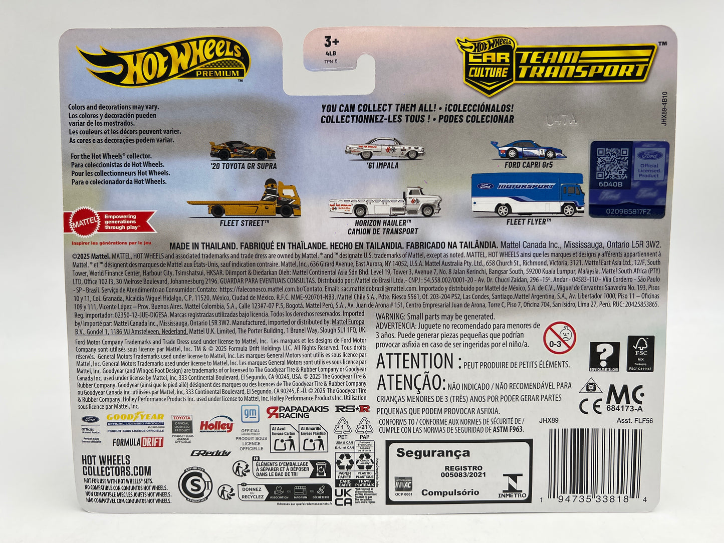 Hot Wheels Team Transport #88 Ford Capri GR5 & Fleet Flyer