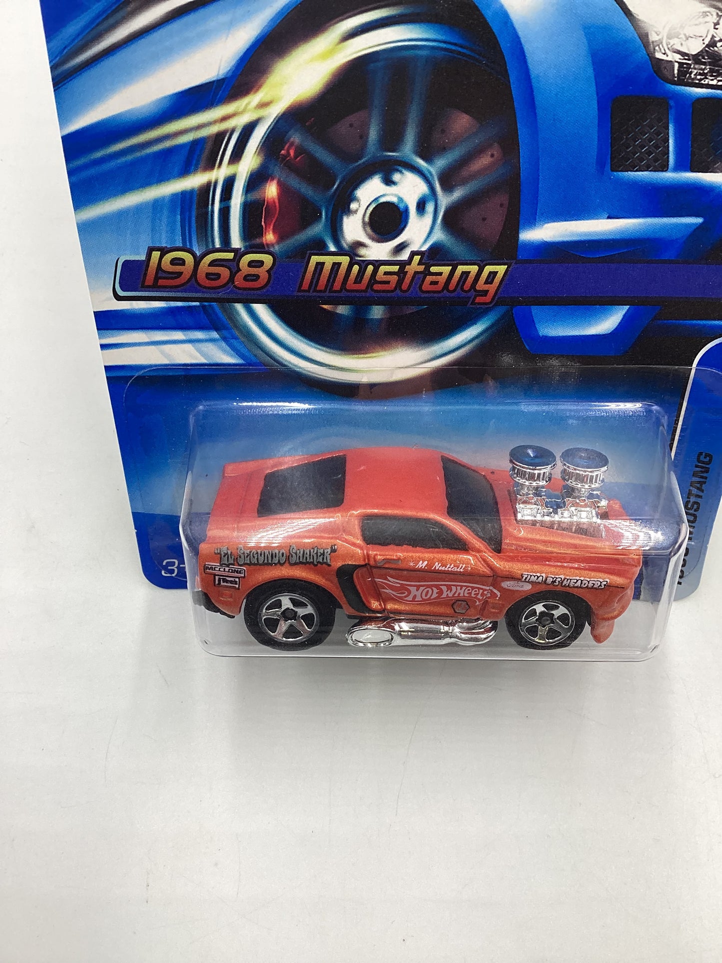 2006 Hot Wheels #128 1968 Mustang Tooned Orange 24B