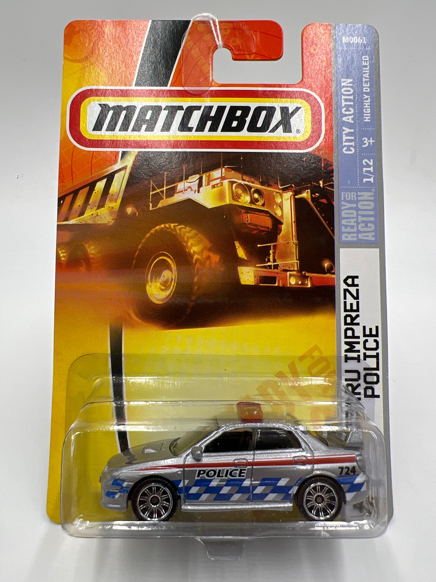 Matchbox City Action #45 Subaru Impreza Police Silver