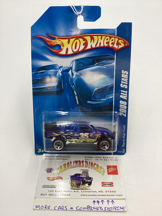 2008 Hot Wheels All Stars #71 Toyota Baja Truck Blue