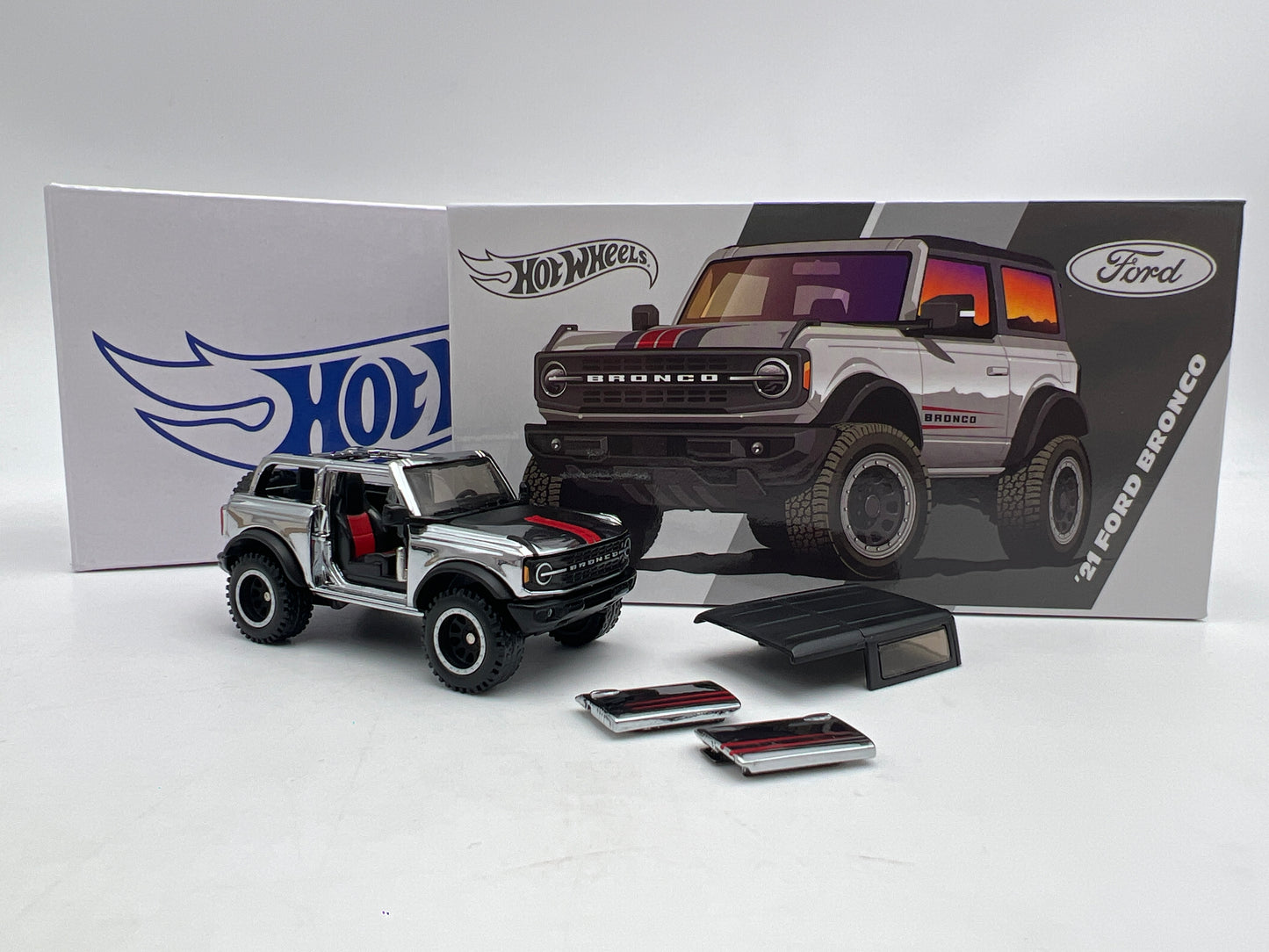 2026 Hot Wheels RLC CHASE #391/5000 21 Ford Bronco Chrome