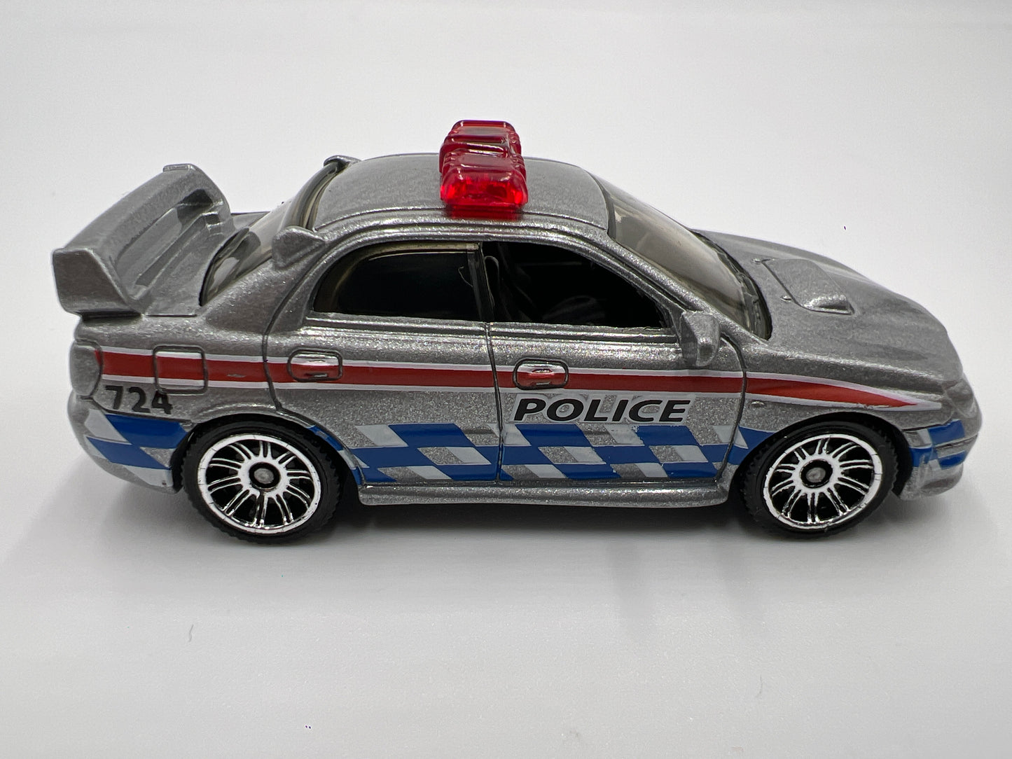 Matchbox 1/64 2007 Subaru Impreza WRX Silver Police Loose