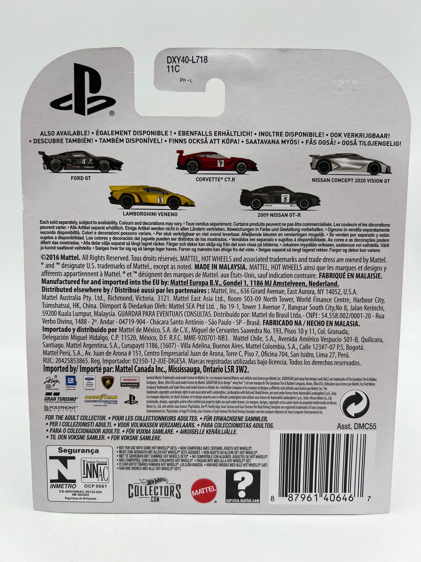 Hot Wheels Retro Entertainment Gran Turismo #1 Ford GT Black 241D