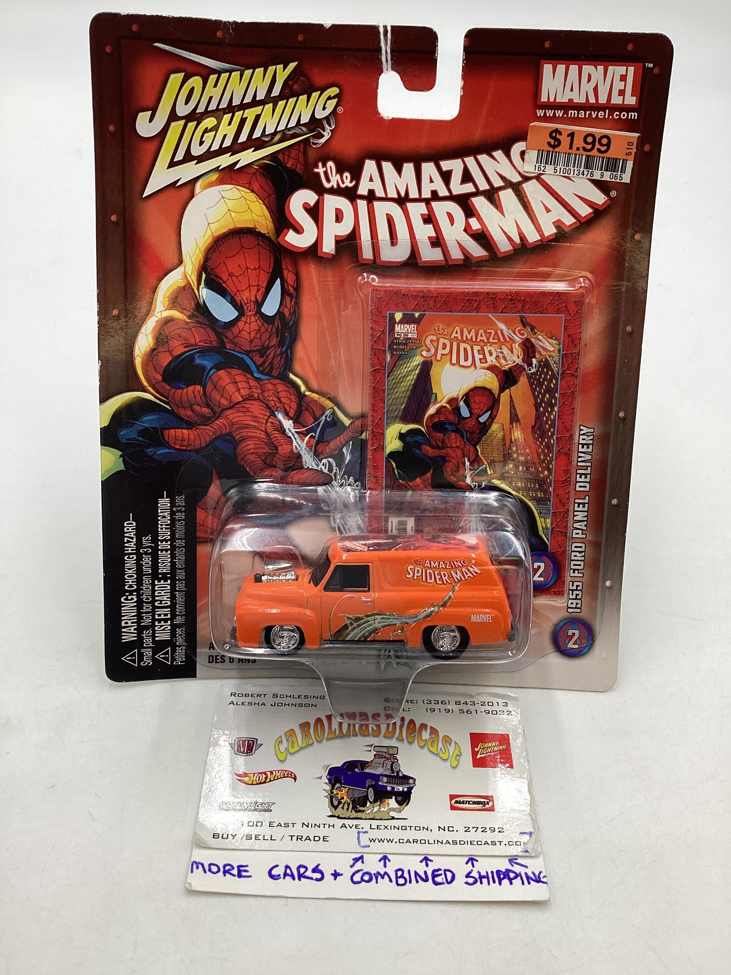 Johnny Lightning Amazing Spiderman 1955 Ford Panel Delivery