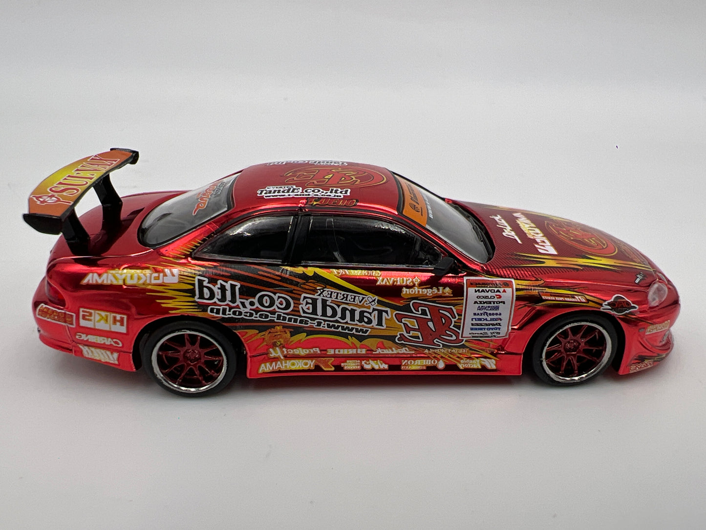 Tarmac Works x VERTEX Special Edition Vertex Ridge Toyota TE3006 Soarer Chrome Red