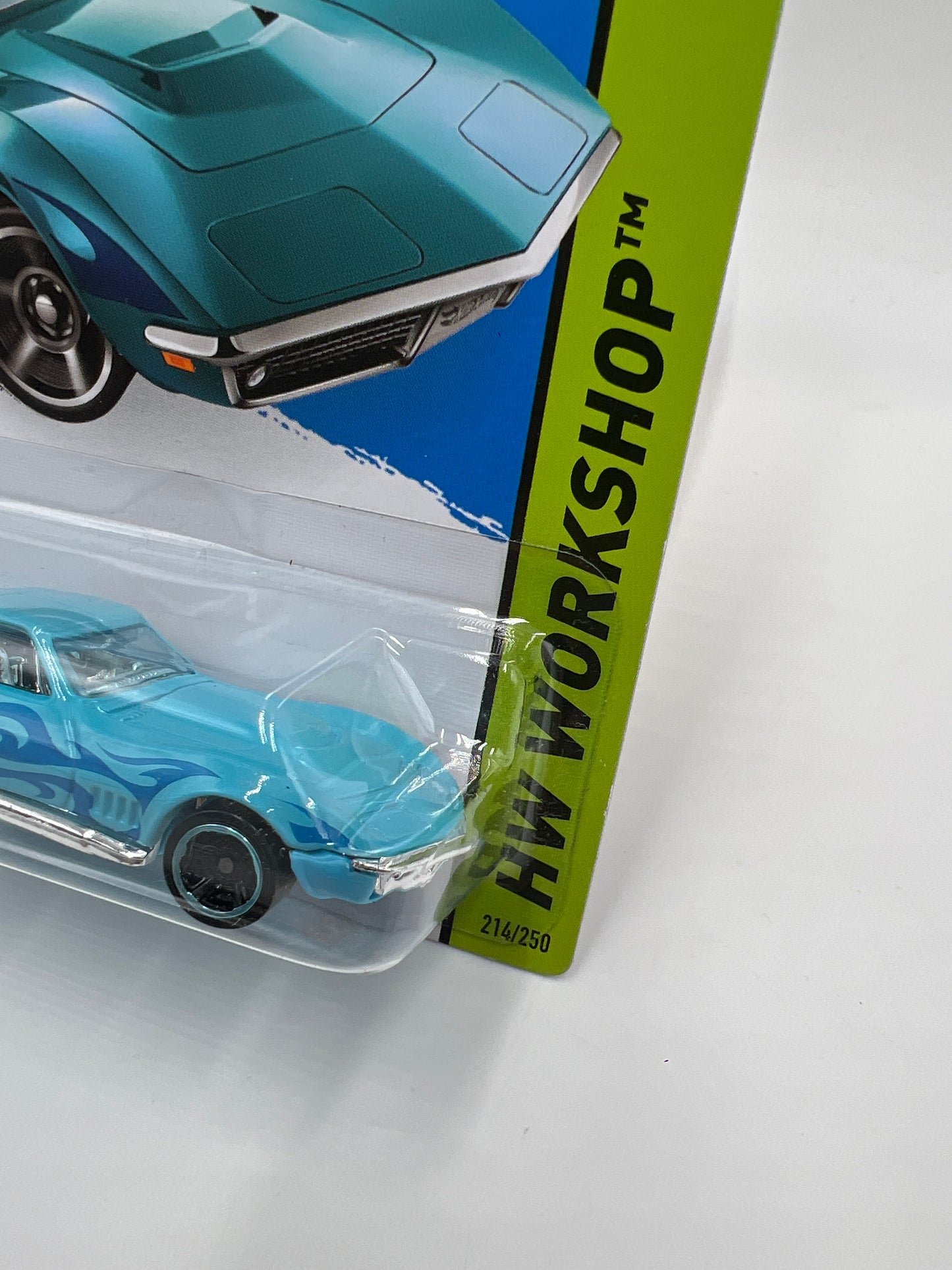2014 Hot Wheels Workshop #209 Kmart Exclusive 69 Corvette Light Blue 239B
