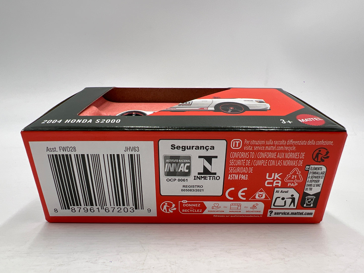 2026 Matchbox Moving Parts #6 2004 Honda S2000 White