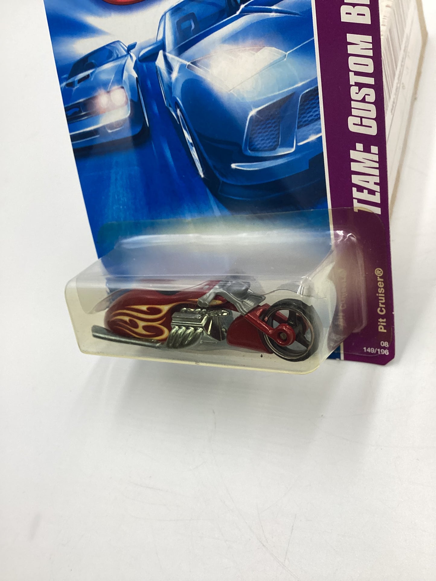 2008 Hot Wheels HW Team: Custom Bikes #149 Pit Cruiser Red 113B