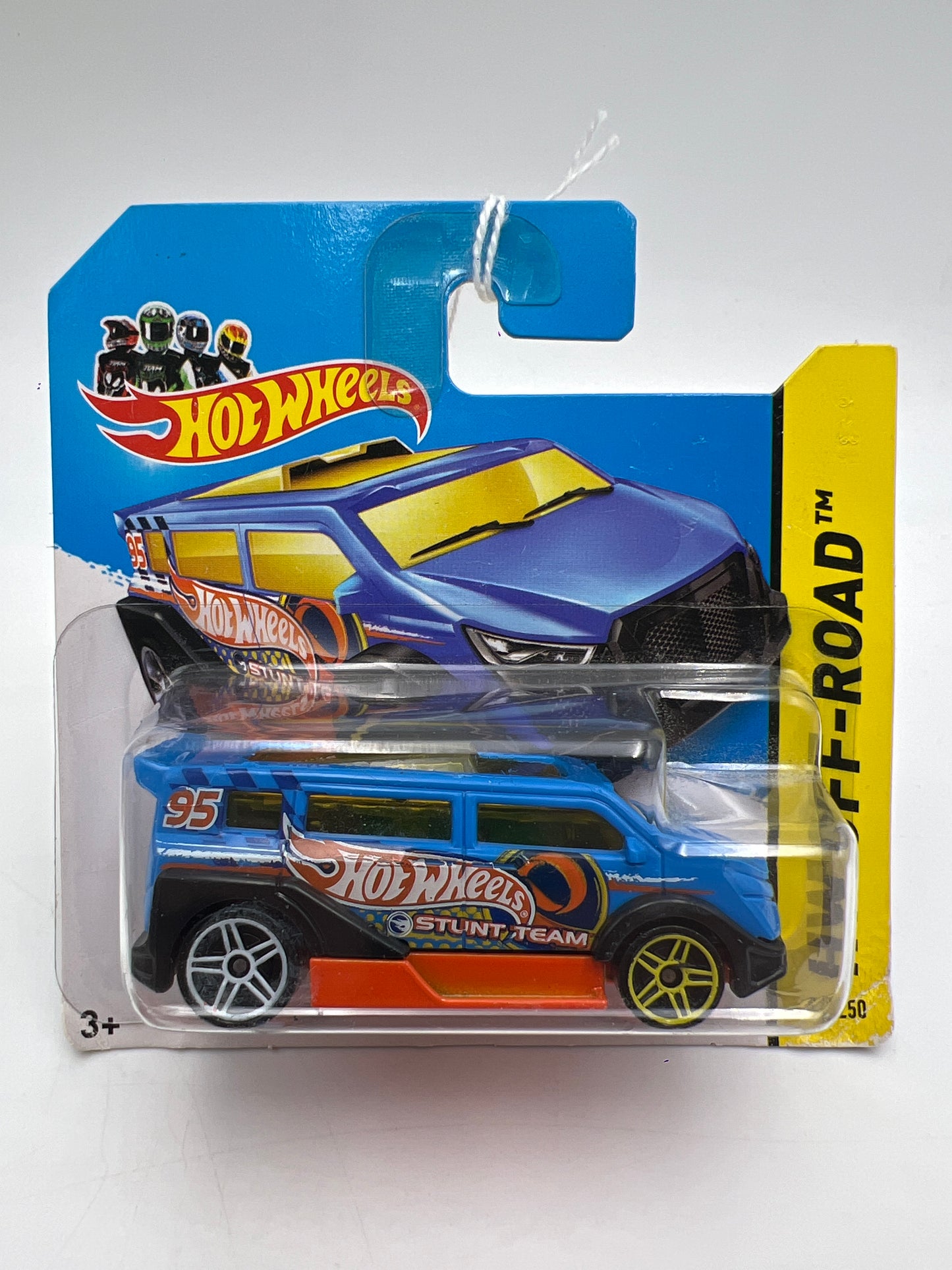 2014 Hot Wheels Short Card Treasure Hunt #101 Speedbox Blue