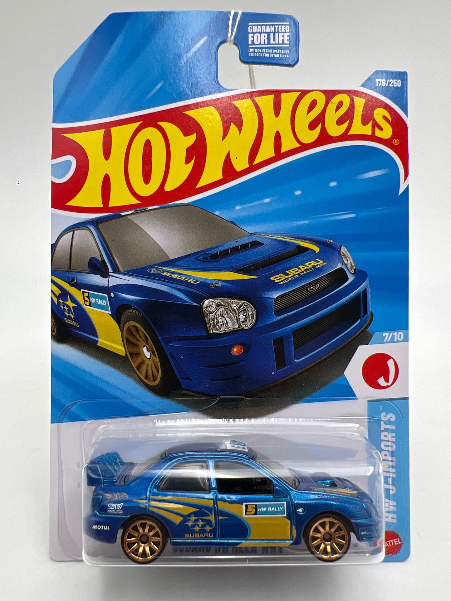 2026 Hot Wheels J Case #176 Subaru Impreza WRX Blue