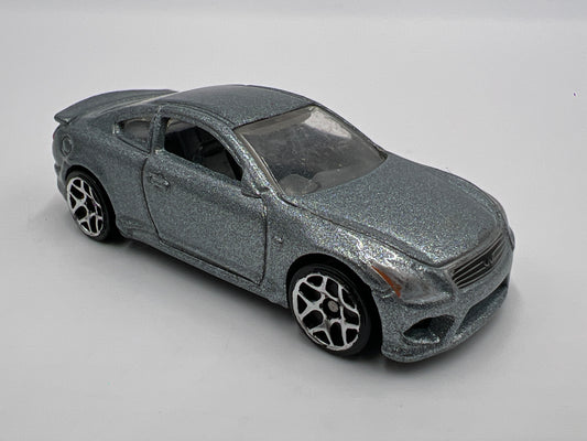 2011 Hot Wheels 1/64 Nightburnerz Infiniti G37 Silver Metalflake Loose