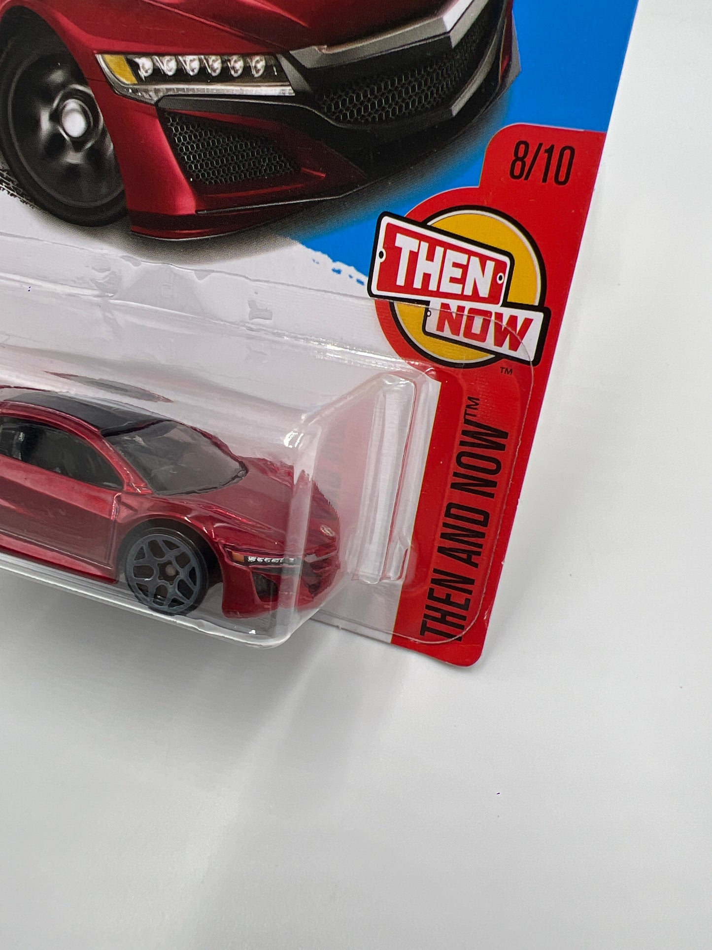 2016 Hot Wheels Then and Now #108 17 Acura NSX Red International Card 104B