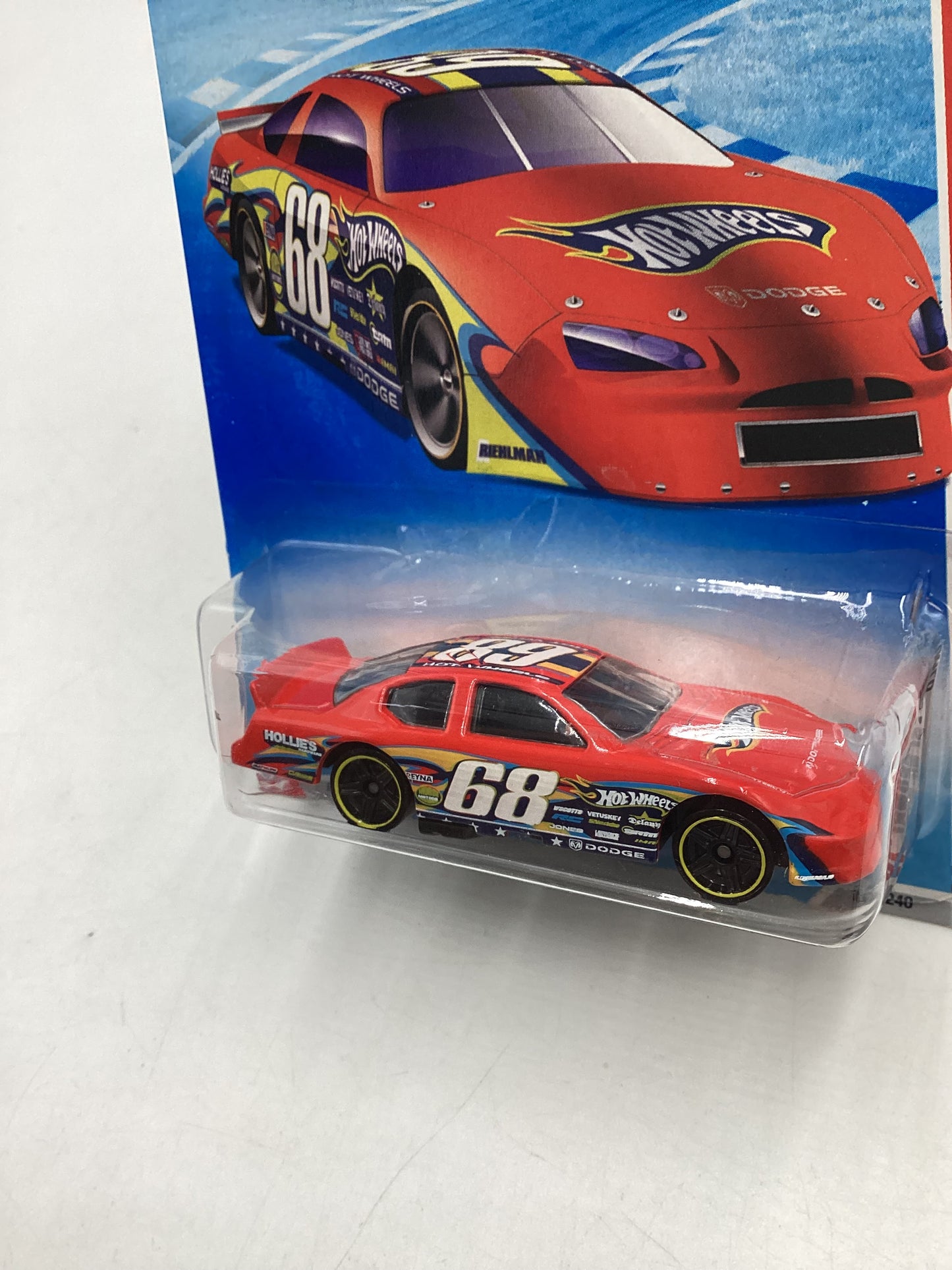 2010 Hot Wheels #169 Red Dodge Charger Stock Car 43H