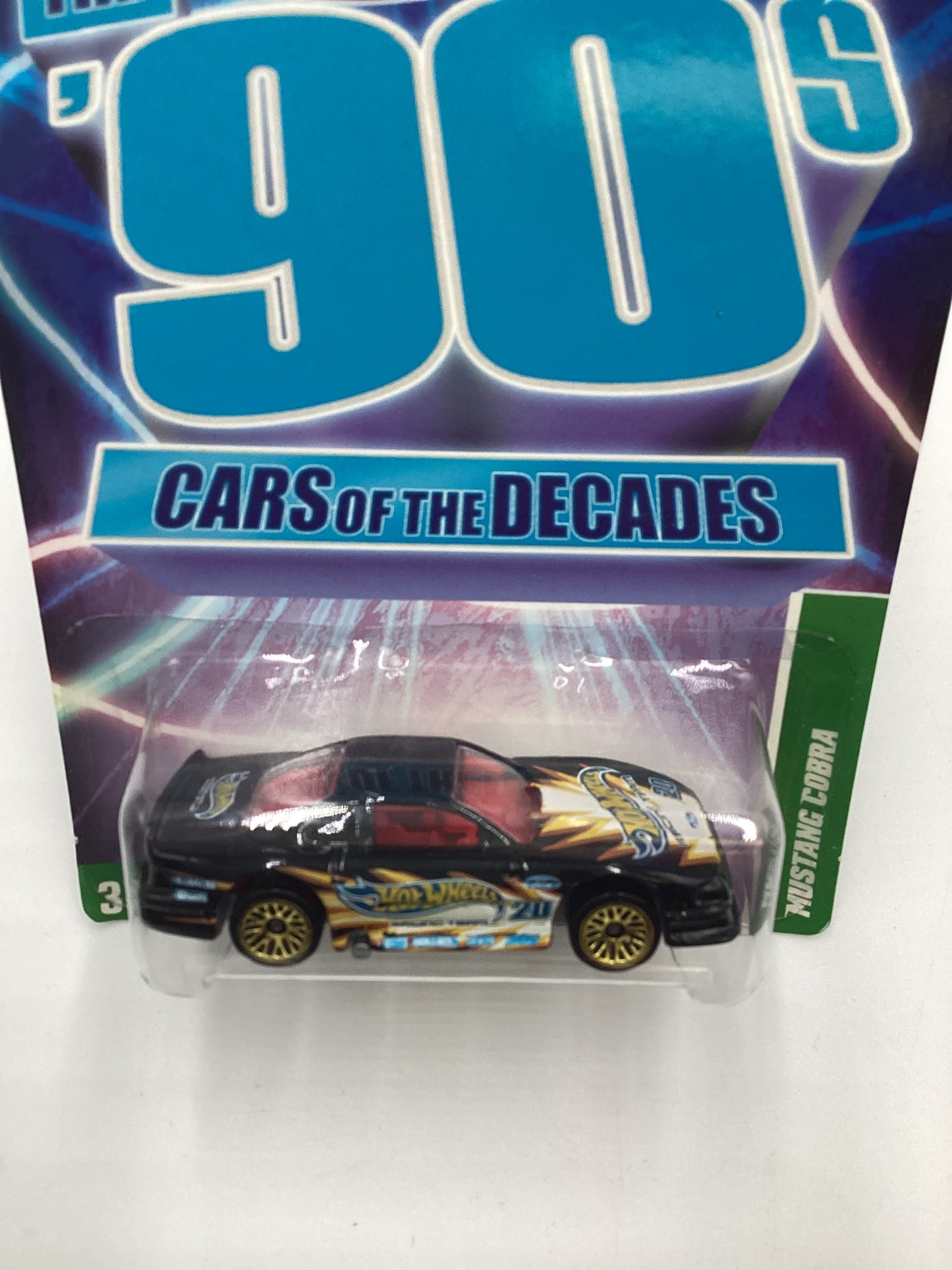 2011 Hot Wheels Cars of the Decades The 90s #27 Mustang Cobra Black 157C