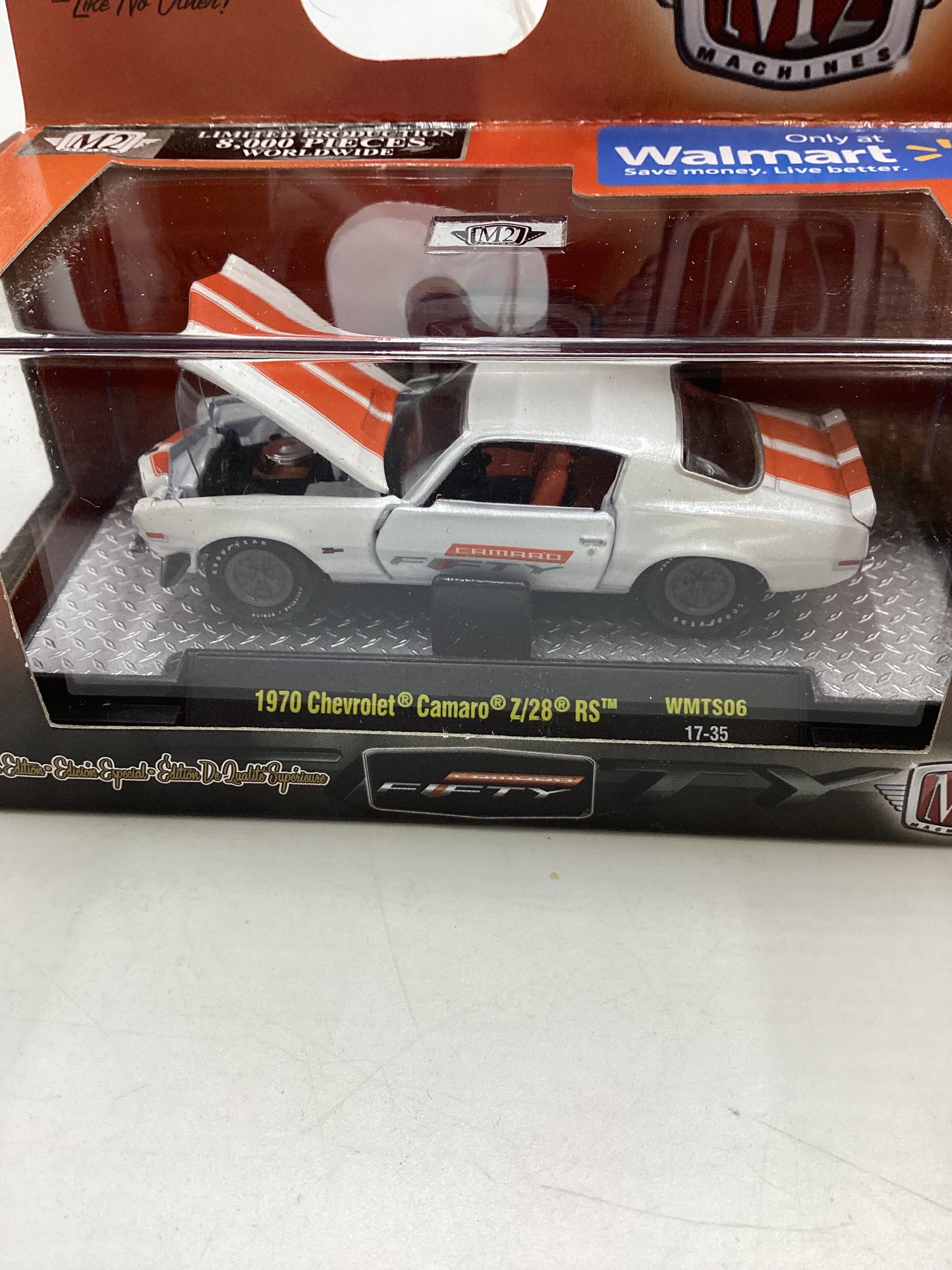 M2 Machines Walmart Exclusive Camaro Fifty 1970 Chevrolet Camaro Z/28 RS WMTS06