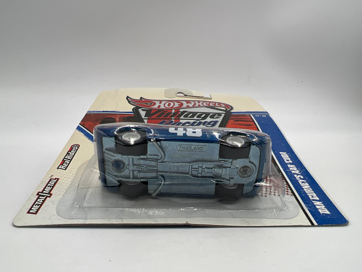 Hot Wheels Premium Vintage Racing #14 Dan Gurneys AAR Cuda Blue W/Protector