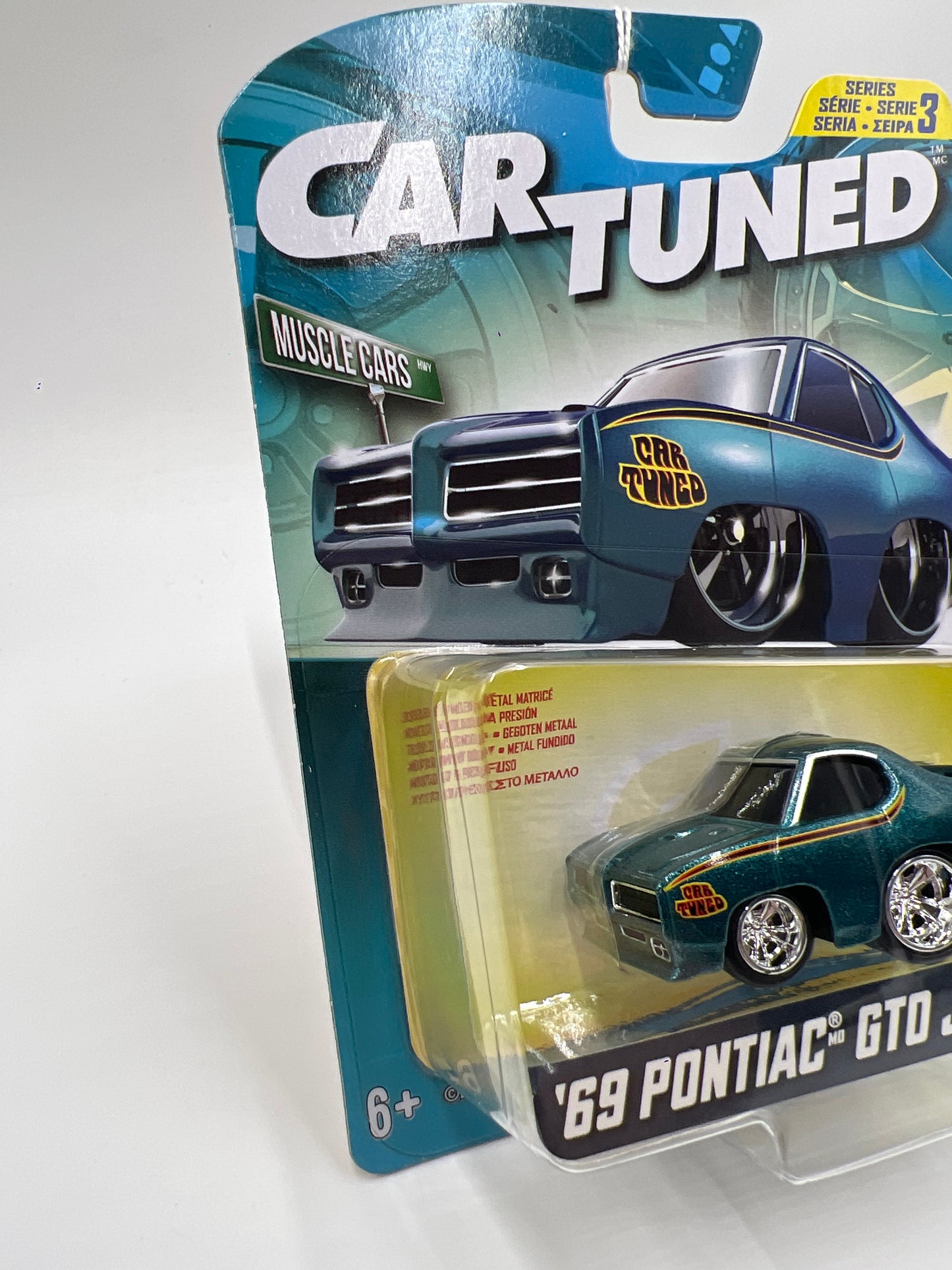2025 MGA Car Tuned Series 3 #4 69 Pontiac GTO Judge Blue 179D