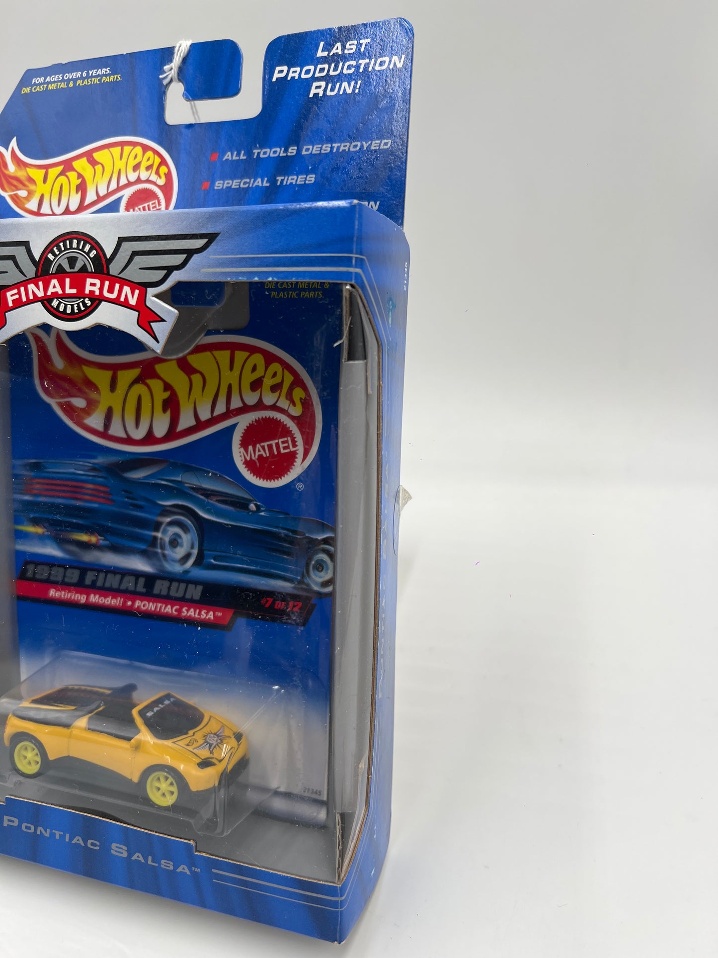 1999 Hot Wheels Final Run #7 Pontiac Salsa Yellow