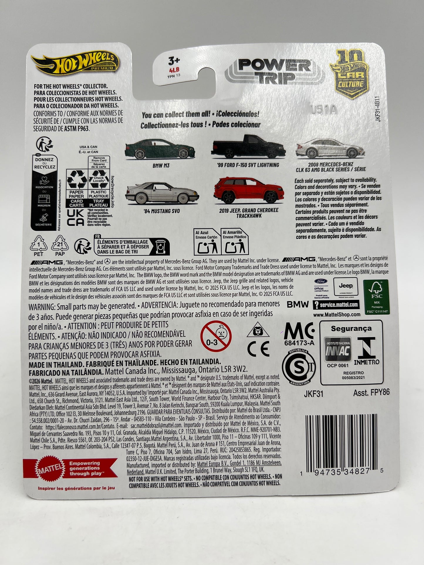 2026 Hot Wheels Premium Power Trip #4 84 Mustang SVO Silver