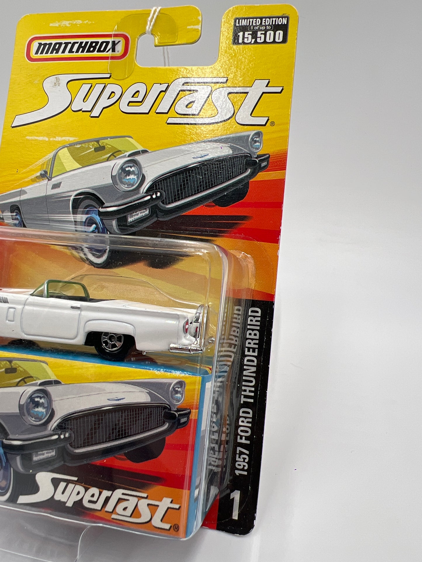 Matchbox Superfast #1 1957 Ford Thunderbird White 167J