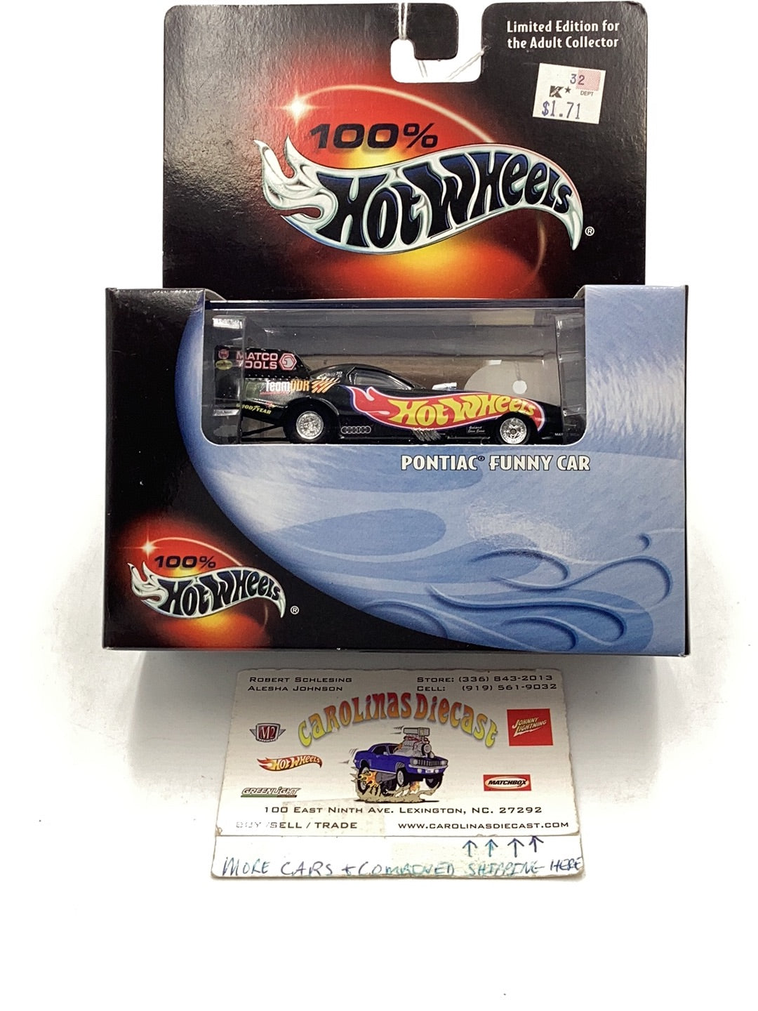 Hot Wheels Black Box 100% Pontiac Funny Car