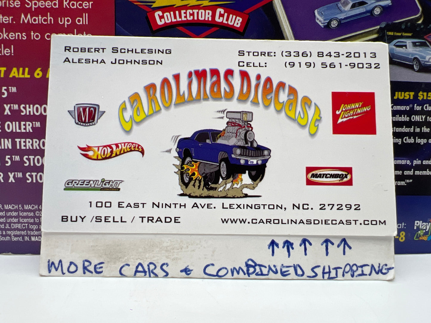 Johnny Lightning White Lightning Chase Speed Racer 2000 CEL #10 Mach 5 Stock Car White