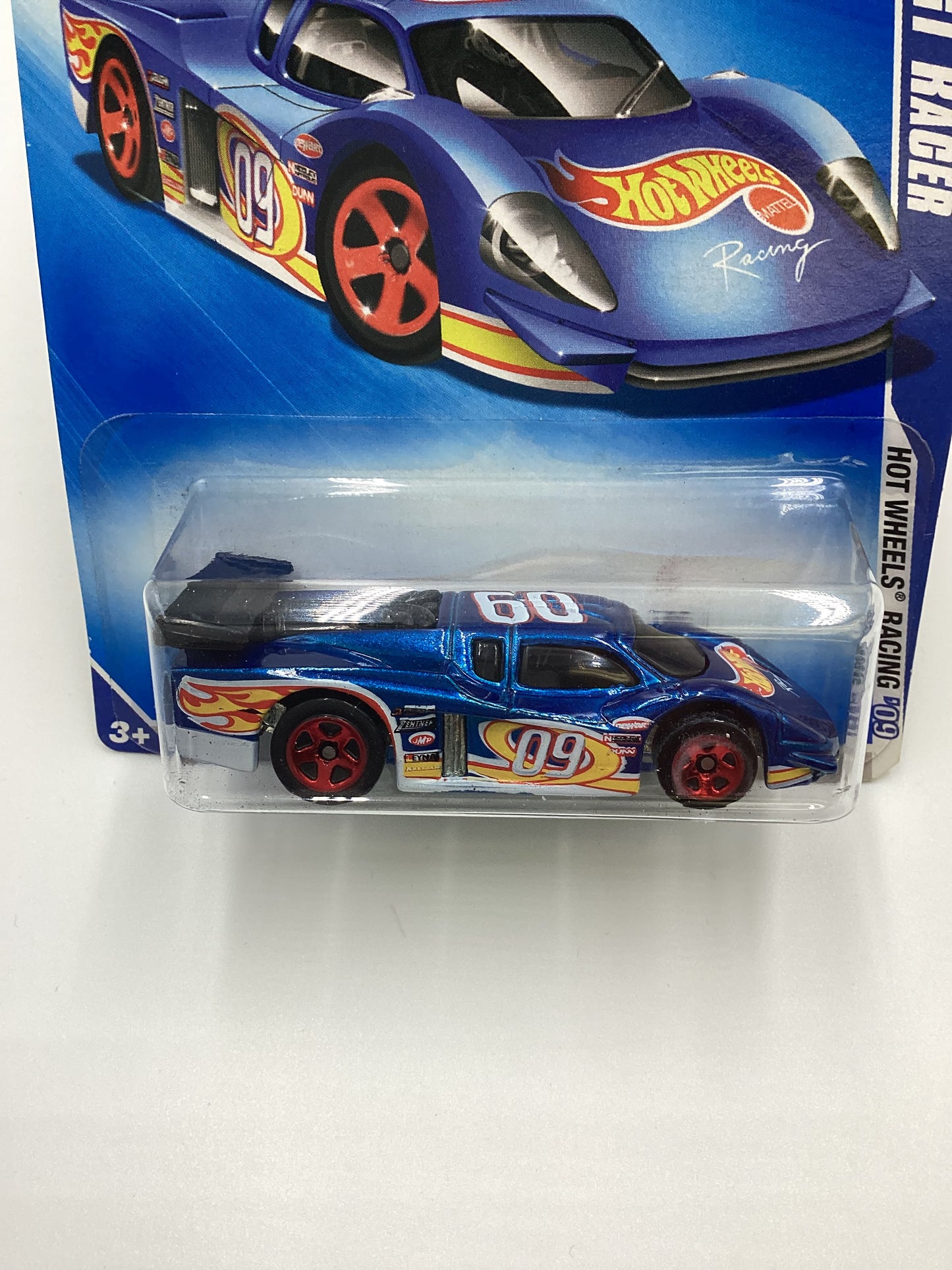 2009 Hot wheels #075 GT Racer Blue GG2