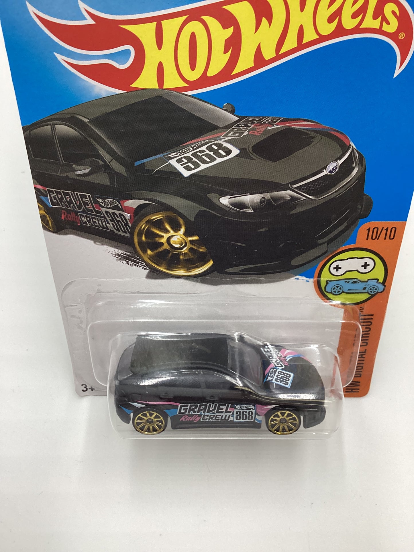 2016 Hot Wheels #30 Subaru WRX STI Matte Black Kmart exclusive 239B