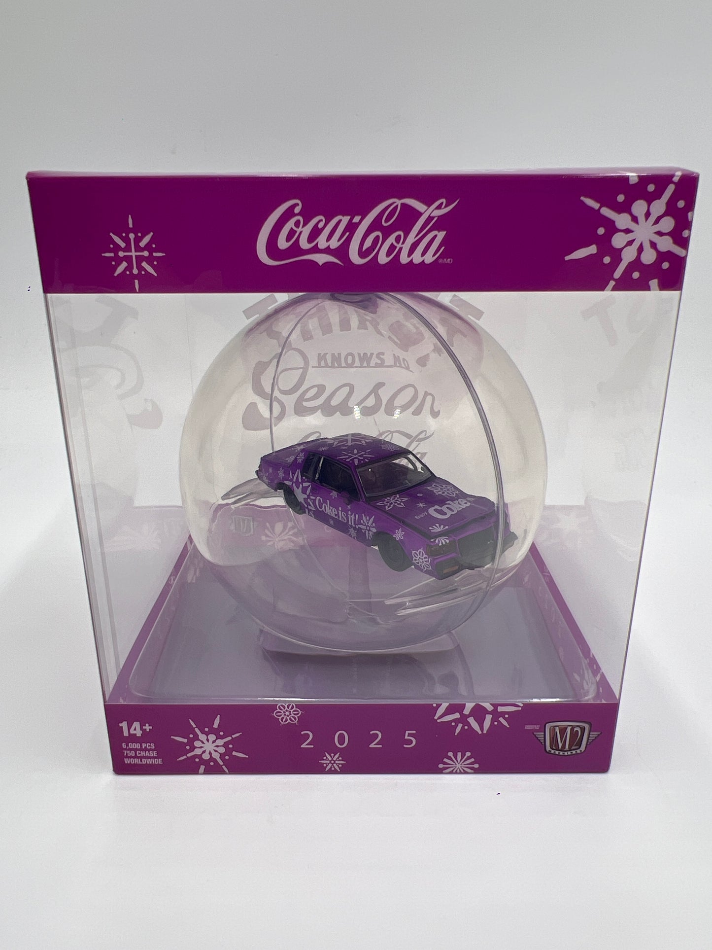 2025 M2 Machines Coca Cola Holiday Christmas Ornaments 1987 Buick Grand National Purple