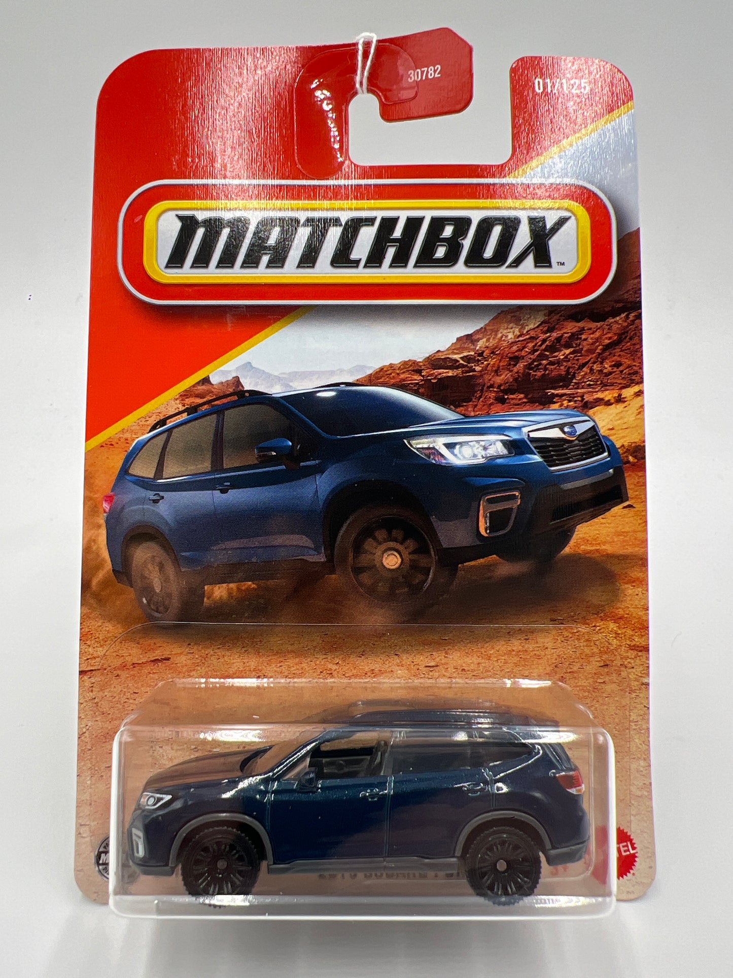 2025 Matchbox #1 2019 Subaru Forester Dark Blue 213Q
