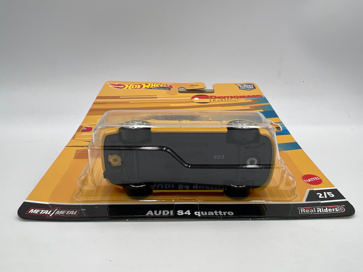 Hot Wheels Premium Deutschland Design #2 2/5 Audi S4 Quattro Yellow 253D
