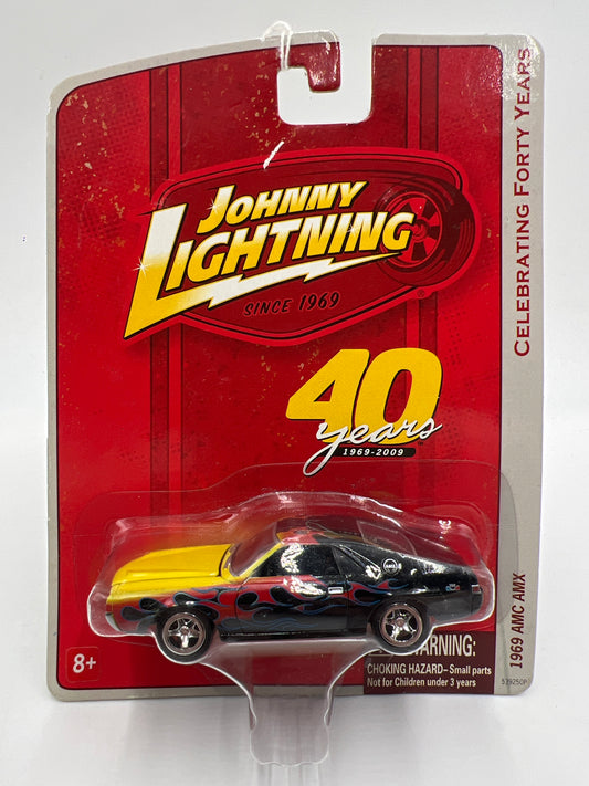 Johnny Lightning Small Card 1969 AMC AMX Black