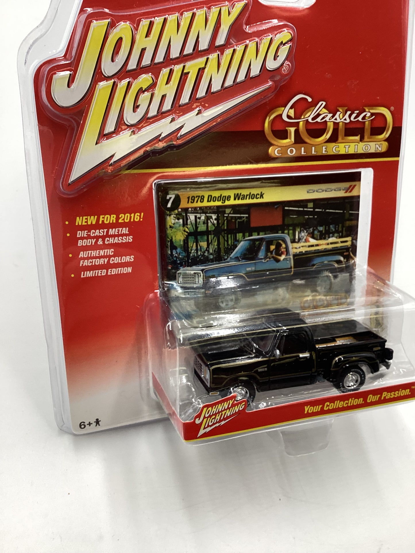 Johnny Lightning Classic Gold #7 1978 Dodge Warlock Black 220A