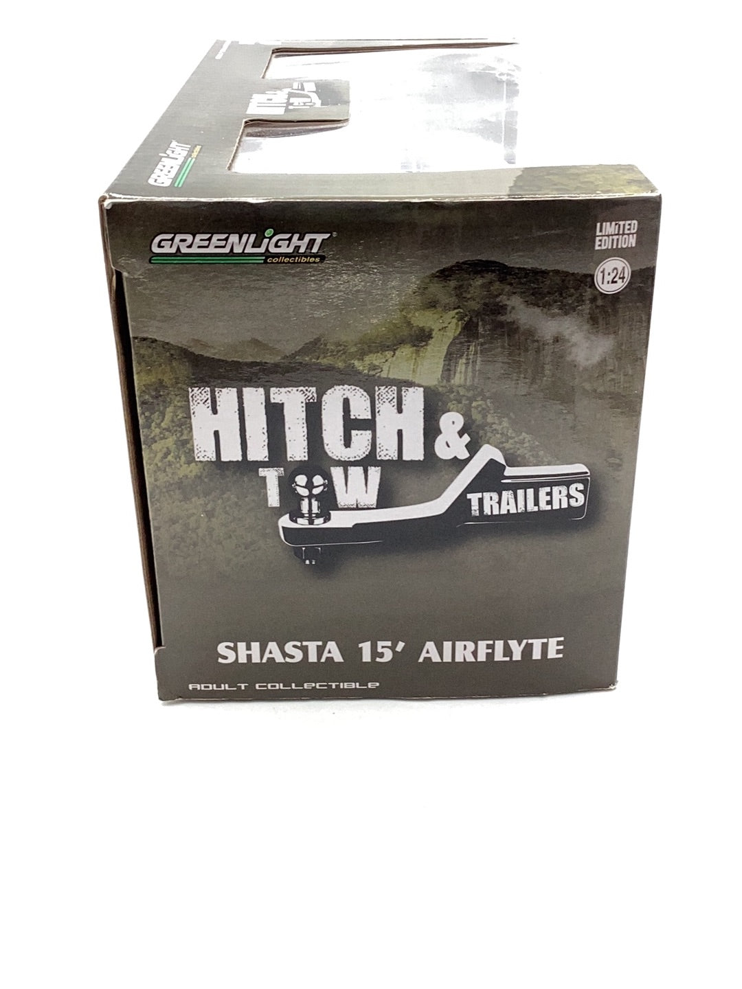 GREENLIGHTシャスタshasta1/24トレーラーミニカー緑