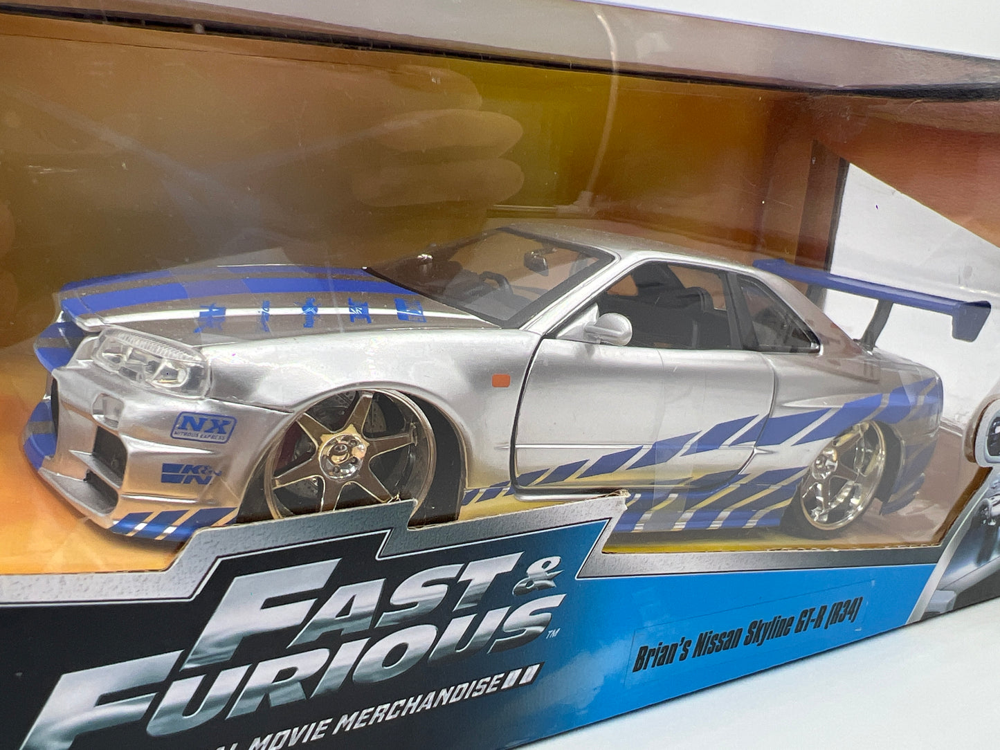 Jada 1/24 Scale Fast & Furious Brians Nissan Skyline GT-R R34