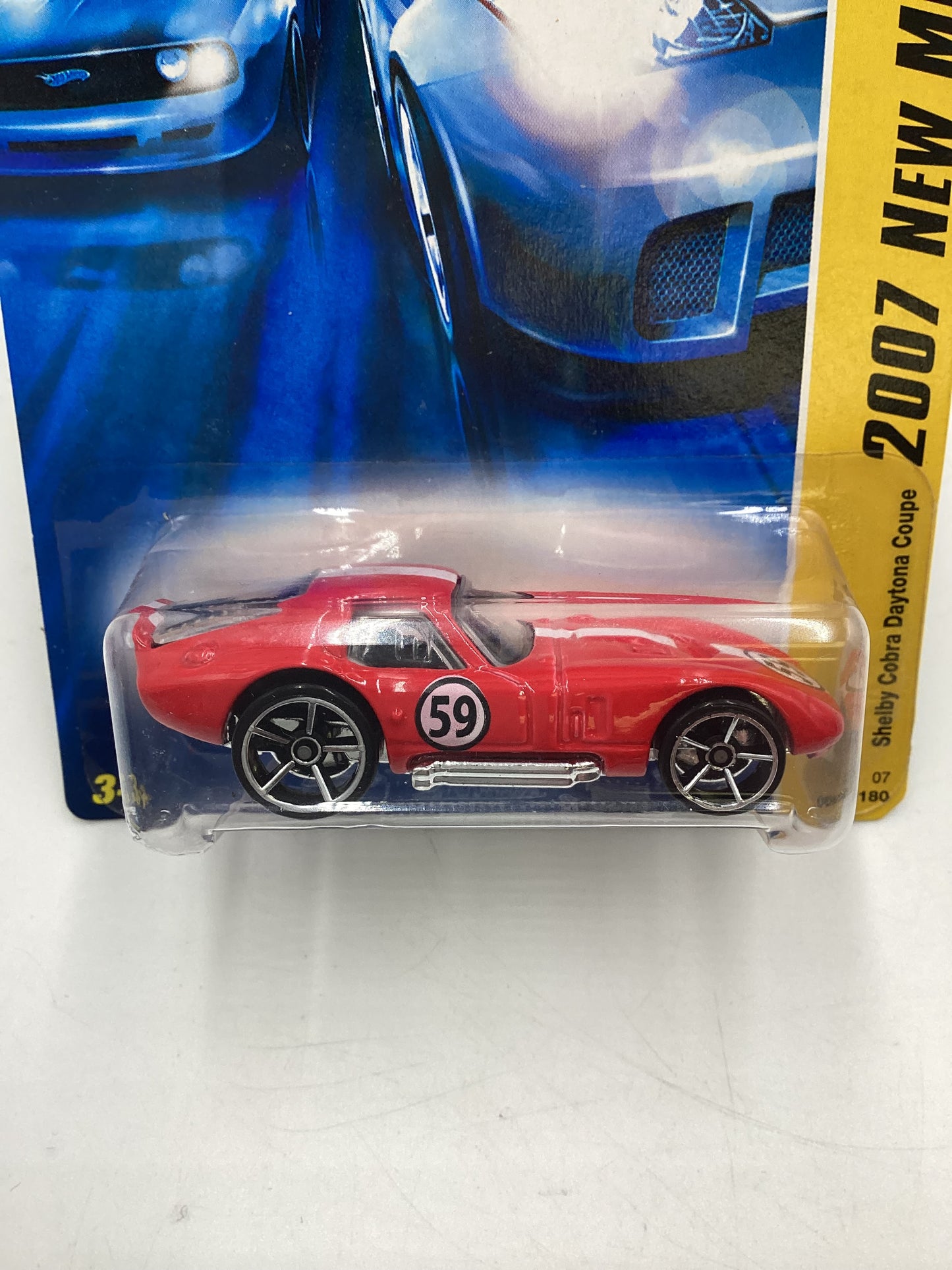 2007 Hot Wheels New Models #6 Shelby Cobra Daytona Coupe Red 21A