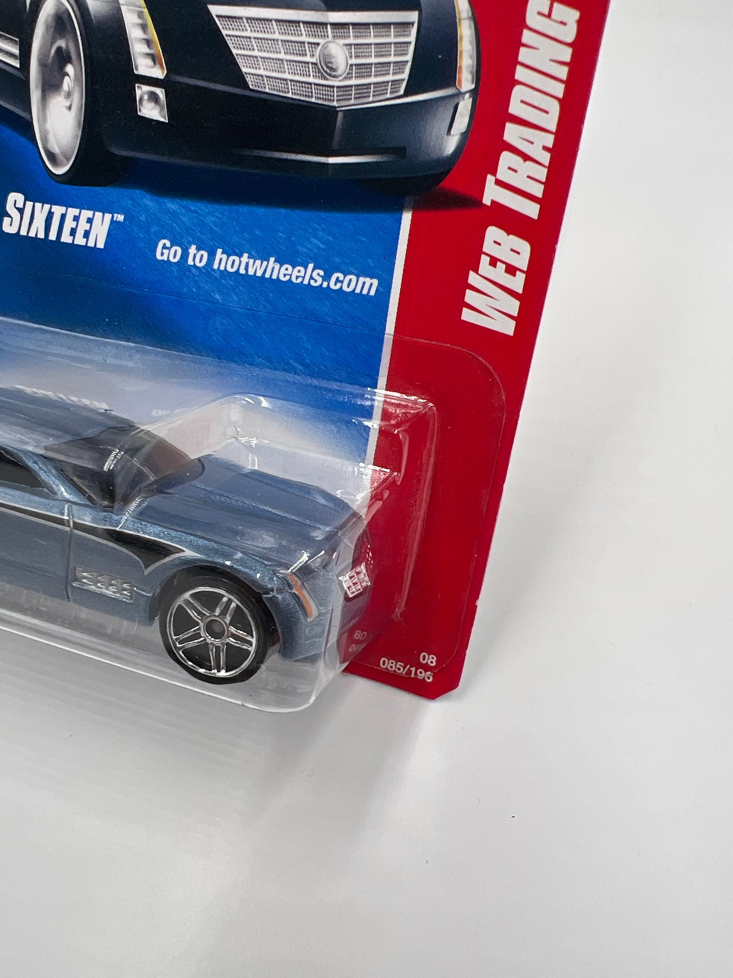 2008 Hot Wheels Web Trading Cars #85 Cadillac Sixteen Blue 56E