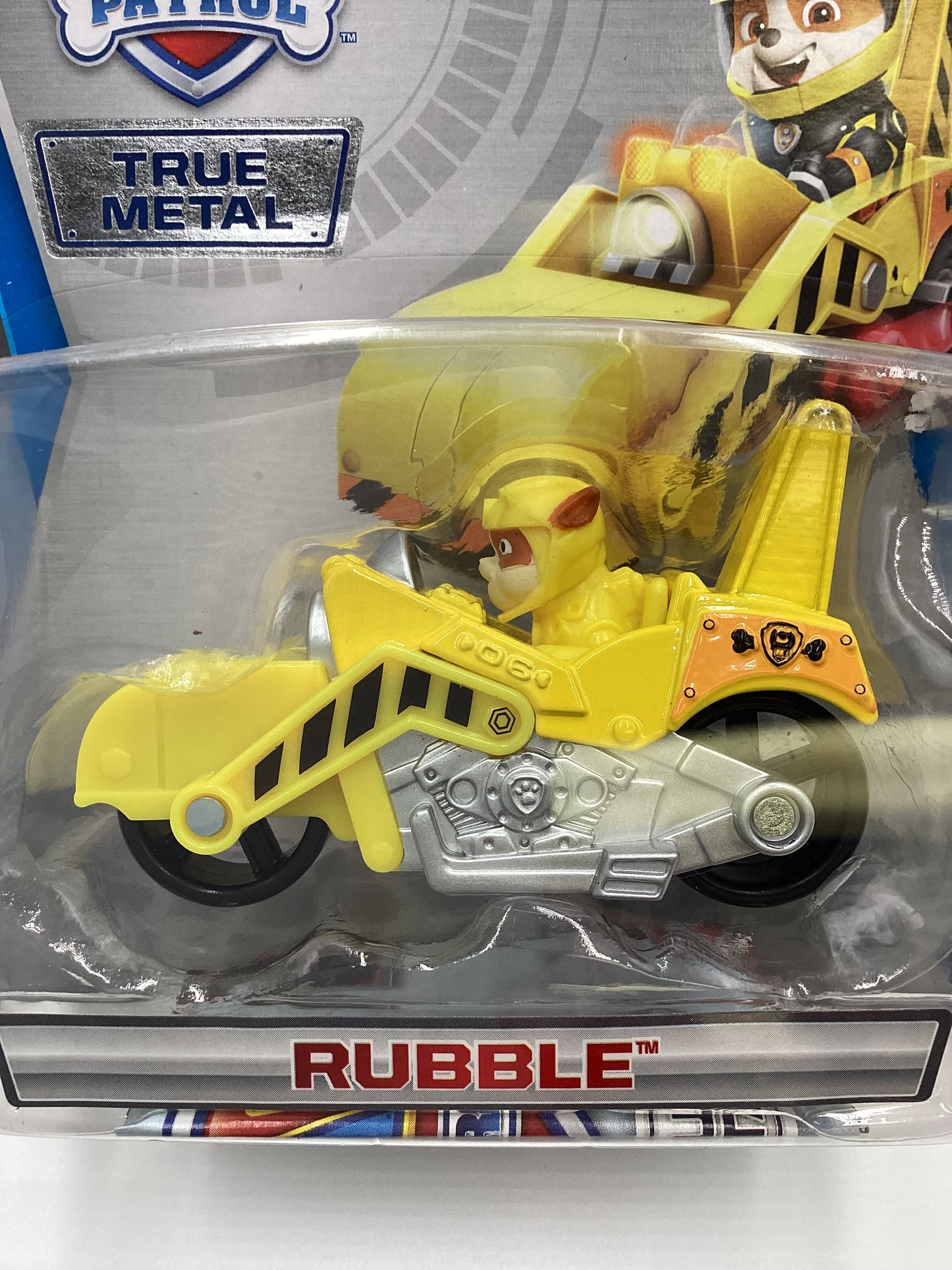 Nickelodeon Paw Patrol Moto Pups Rubble True Metal Rare 114A