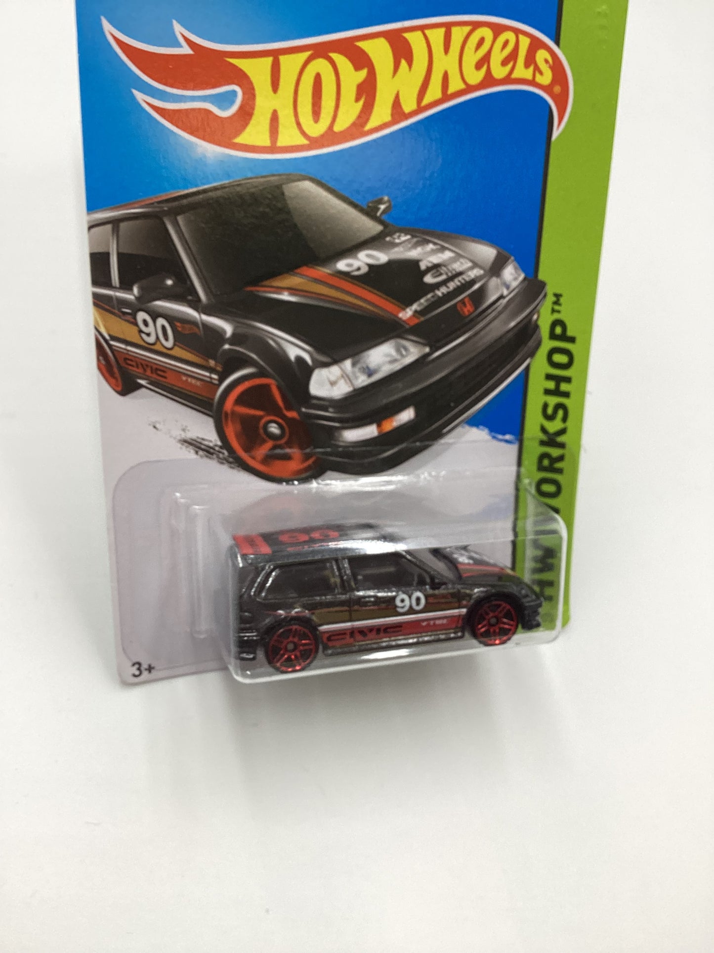 2015 Hot Wheels #197 90 Honda Civic EF Black