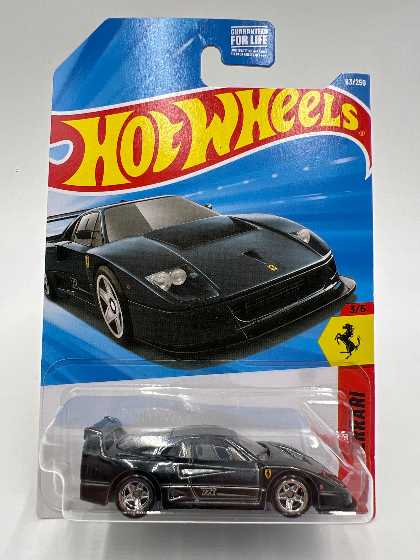 2026 Hot Wheels Super Treasure Hunt #63 Ferrari F40 Competizione Black W/Protector