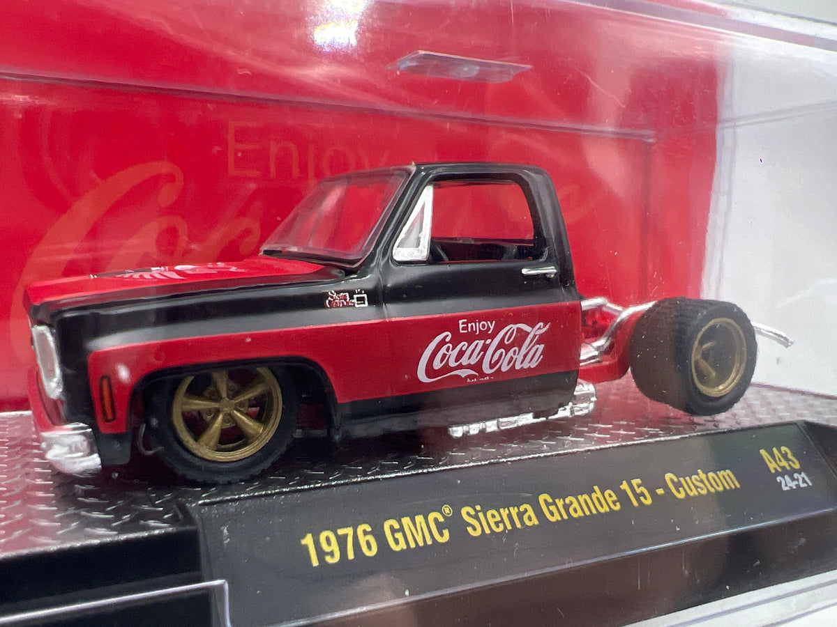 M2 Machines A43 Coca Cola 1976 GMC Sierra Grande 15 Custom Bedless