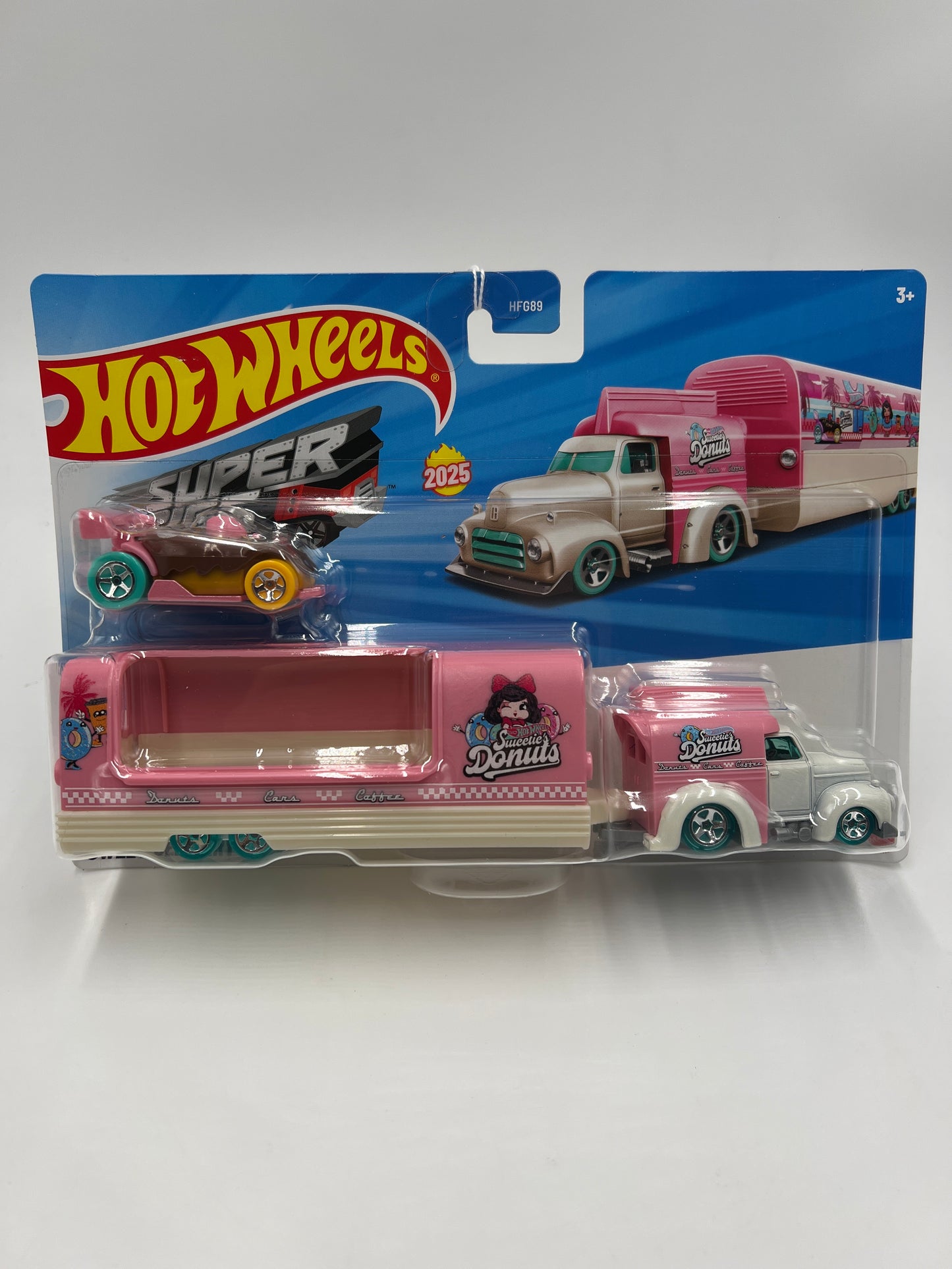 Hot Wheels Super Rigs Sweet Delivery – Auto In Scala 1:64, Colore Rosa, Pressofuso, Giocattolo Da Collezione Per Bambini E Adulti - 3