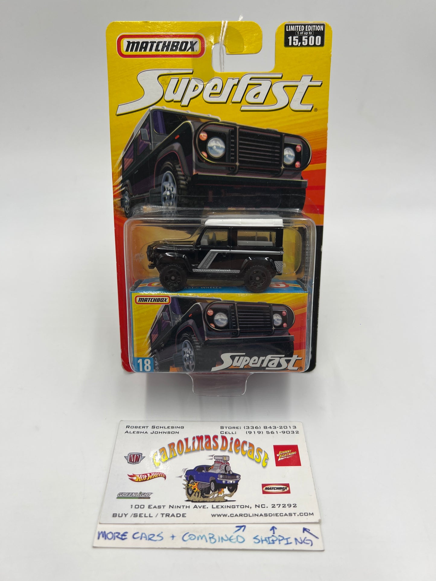 Matchbox Superfast #18 Land Rover Defender 90 Black SR