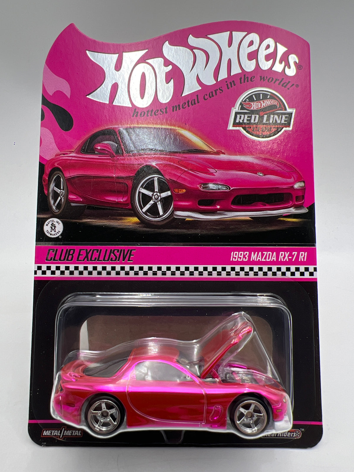 2026 Hot Wheels RLC Club Exclusive 1993 Mazda RX-7 R1 Pink W/Protector