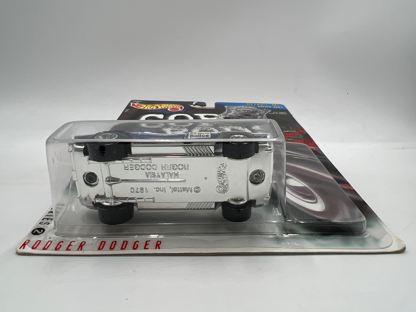 Hot Wheels Cop Rods Series 2 Detroit MI Rodger Dodger W/Real Riders SR