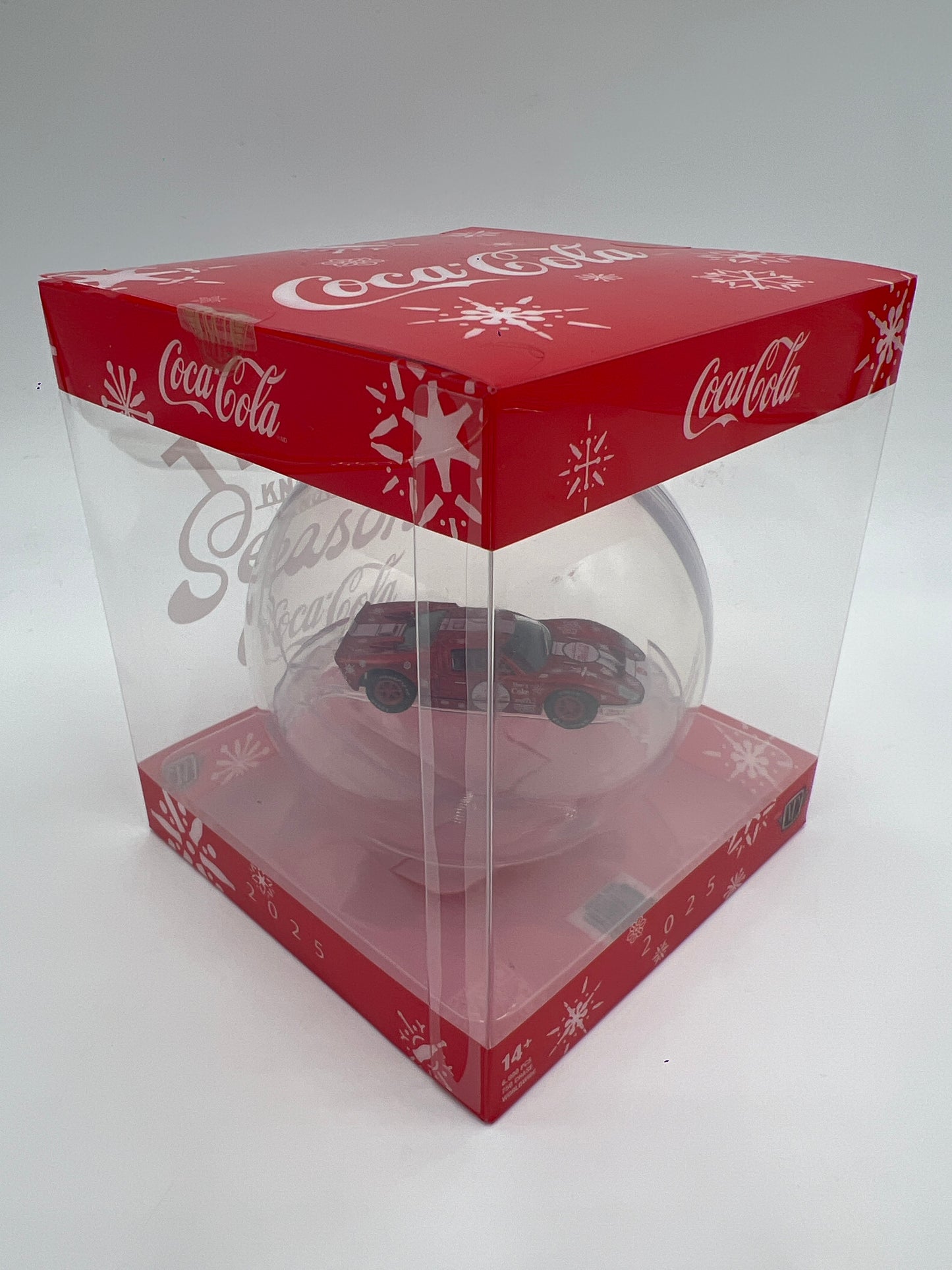 2025 M2 Machines Coca Cola Holiday Christmas Ornaments 1966 Ford GT40 Red