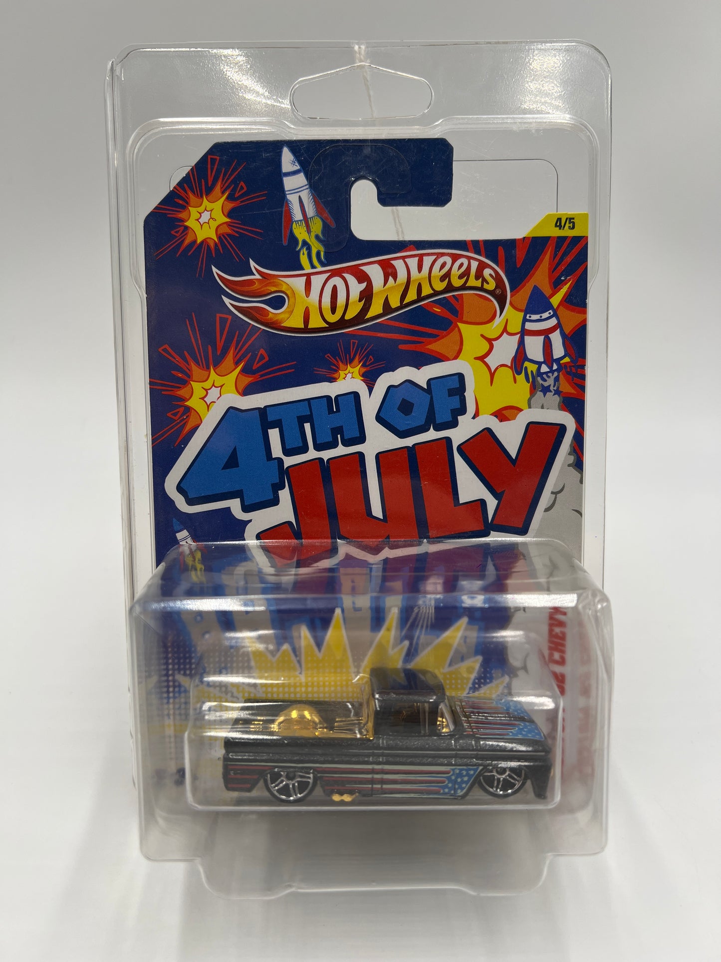 2012 Hot Wheels Kroger Exclusive 4th Of July #4 Custom 62 Chevy W/Peotector